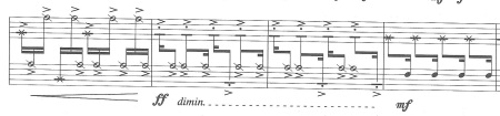 18 ETUDES PROGRESSIVES POUR CAISSE-CLAIRE DE JEAN‐PIERRE DROUET (page 5) © 2000 Gérard Billaudot Editeur SA, Paris. Reproduit avec l'aimable autorisation de l'éditeur