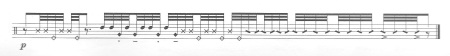 18 ETUDES PROGRESSIVES POUR CAISSE-CLAIRE DE JEAN‐PIERRE DROUET (page 5) © 2000 Gérard Billaudot Editeur SA, Paris. Reproduit avec l'aimable autorisation de l'éditeur