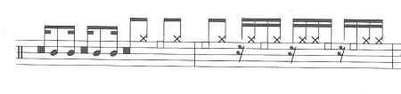 18 ETUDES PROGRESSIVES POUR CAISSE-CLAIRE DE JEAN‐PIERRE DROUET (page 7) © 2000 Gérard Billaudot Editeur SA, Paris. Reproduit avec l'aimable autorisation de l'éditeur