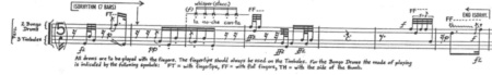 MADRIGALS BOOK III DE GEORGE CRUMB (page 1) © 1971 by C.F. Peters Corporation. Reproduit avec l'aimable autorisation de Peters Edition Limited, London