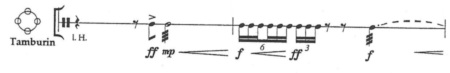 L'ART DU BRUIT DE MAURICIO KAGEL (page 31) © 1996 by Henry Litolff's Verlag. Reproduit avec l'aimable autorisation de Peters Edition Limited, London