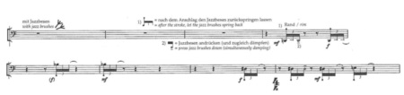 KONZERTSTUCK DE MAURICIO KAGEL (page 21/22) © 1995 by Henry Litolff's Verlag. Reproduit avec l'aimable autorisation de Peters Edition Limited, London
