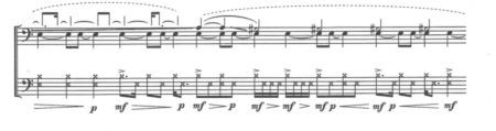 ETUDE D’IMPACTS DE YAN MARESZ (page 4) © Editions Durand. Reproduit avec l’aimable autorisation de MGB Hal Leonard