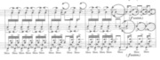 18 ETUDES PROGRESSIVES POUR CAISSE-CLAIRE DE JEAN‐PIERRE DROUET (page 21) © 2000 Gérard Billaudot Editeur SA, Paris. Reproduit avec l'aimable autorisation de l'éditeur