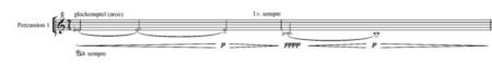 CLOUD-POLYPHONIES - MVT II CLOUDS DE JAMES WOOD (page 1) © James Wood. Reproduit avec l’aimable autorisation du compositeur