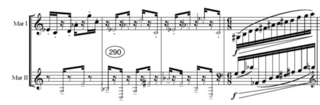 AFRICAN WINDS DE JOSE MANUEL LOPEZ LOPEZ (page 11) © José Manuel López López. Reproduit avec l’aimable autorisation du compositeur