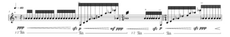 LA CELESTE DE JOSE MANUEL LOPEZ LOPEZ (page 1) © José Manuel López López. Reproduit avec l’aimable autorisation du compositeur