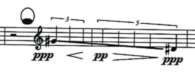FISHBONES DE ONDREJ ADAMEK (page 6) © Ondrej Adamek. Reproduit avec l’aimable autorisation du compositeur