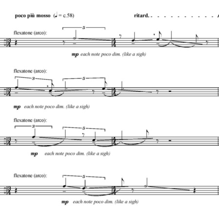 CLOUD-POLYPHONIES - MVT II CLOUDS DE JAMES WOOD (page 27) © James Wood. Reproduit avec l’aimable autorisation du compositeur