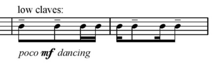 TONGUES OF FIRE DE JAMES WOOD (page 66) © James Wood. Reproduit avec l’aimable autorisation du compositeur