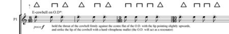 TONGUES OF FIRE DE JAMES WOOD (page 50) © James Wood. Reproduit avec l’aimable autorisation du compositeur