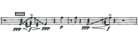FISHBONES DE ONDREJ ADAMEK (page 6) © Ondrej Adamek. Reproduit avec l’aimable autorisation du compositeur