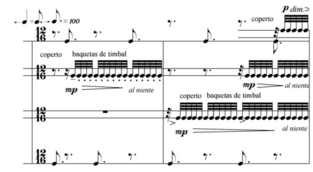 ESTUDIO DE JOSE MANUEL LOPEZ LOPEZ (page 15) © José Manuel López López. Reproduit avec l’aimable autorisation du compositeur