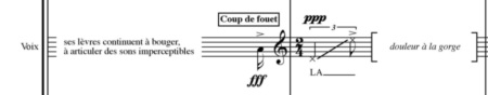 7 CRIMES DE L'AMOUR DE GEORGES APERGHIS (sequence 1) © Georges Aperghis. Reproduit avec l’aimable autorisation du compositeur