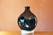 Udu émaillé noir