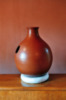 Udu non émaillé, couleur terre, surface avec polissage
