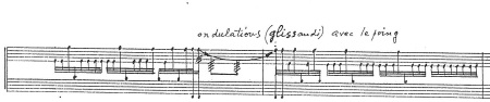 OKHO DE IANNIS XENAKIS (page 6) © Editions Salabert. Reproduit avec l’aimable autorisation de MGB Hal Leonard