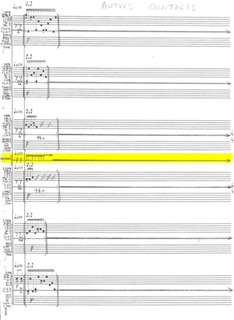 AUTRES CONTACTS DE JEAN-PIERRE DROUET © Jean-Pierre Drouet. Reproduit avec l’aimable autorisation du compositeur