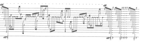 THIRTEEN DRUMS DE MAKI ISHII (page 4) © Editions Ricordi Munich. Reproduit avec l’aimable autorisation de l’éditeur
