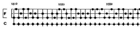 PSAPPHA DE IANNIS XENAKIS (page 9) © Editions Salabert. Reproduit avec l’aimable autorisation de MGB Hal Leonard